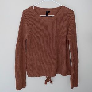Super cute sweater with detail on the back!